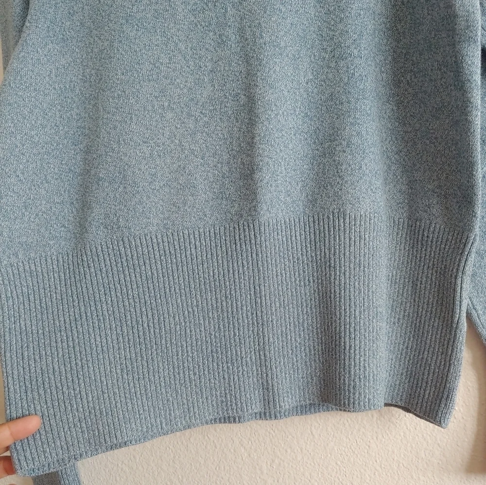 Vintage Blue Turtleneck Sweater Womens Large
